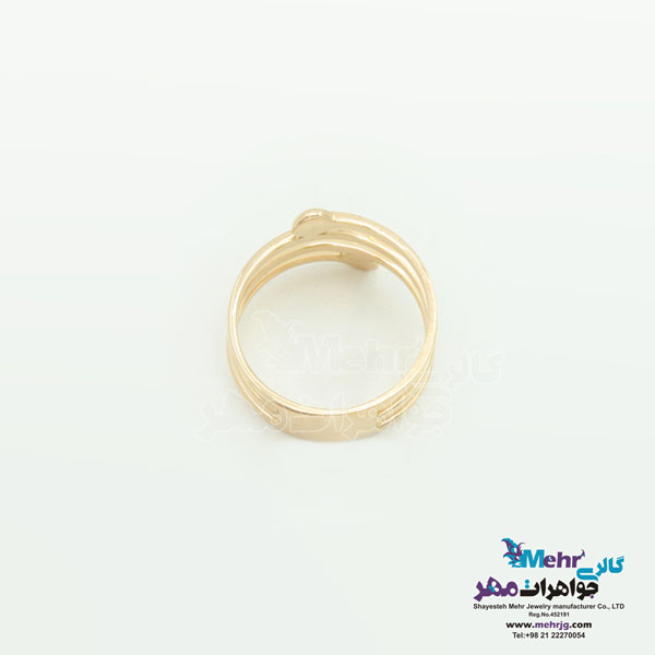 انگشتر طلا - طرح خطوط موازی