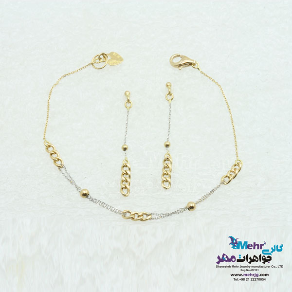 سرویس طلا - گردنبند - دستبند - گوشواره - طرح کارتیه