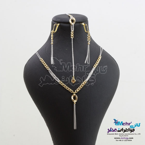 سرویس طلا -گردنبند - دستبند - گوشواره - طرح کارتیه