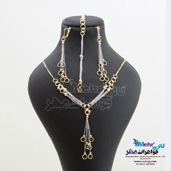 سرویس طلا - گردنبند - دستبند - گوشواره - طرح حلقه