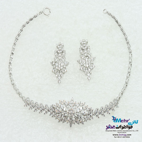 سرویس طلا گردنبند - دستبند - گوشواره - طرح گندمی