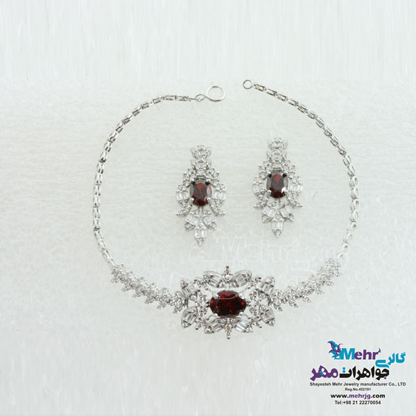 سرویس طلا - گردنبند - دستبند - گوشواره - طرح گندمی