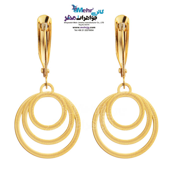 گوشواره طلا - طرح هندسی