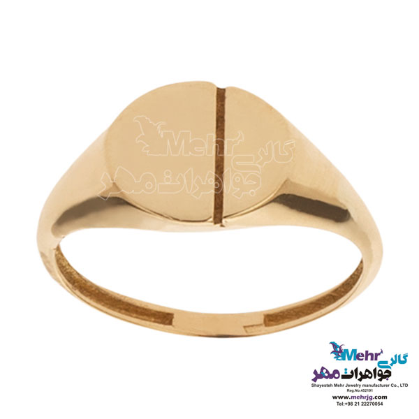 انگشتر طلا - طرح هندسی