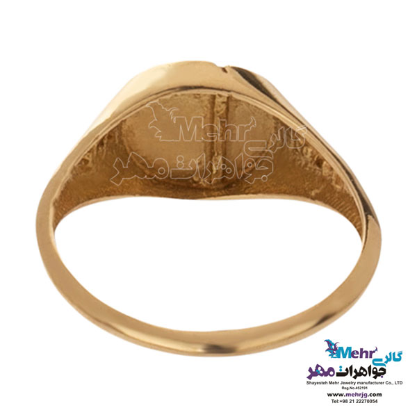 انگشتر طلا - طرح هندسی