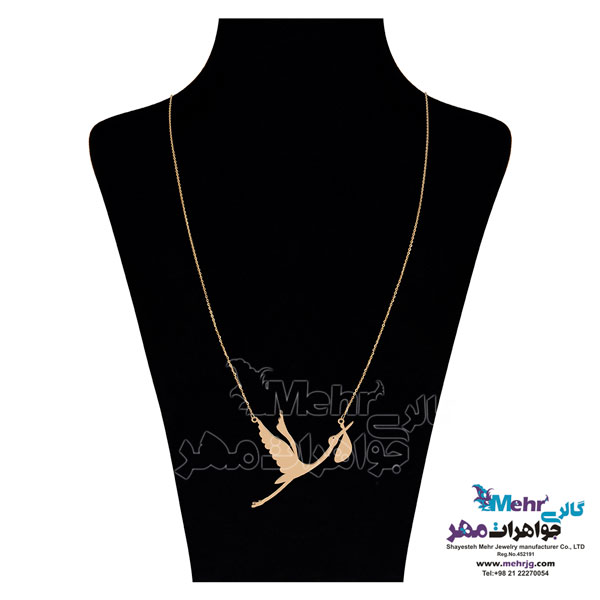 گردنبند طلا - طرح لک لک