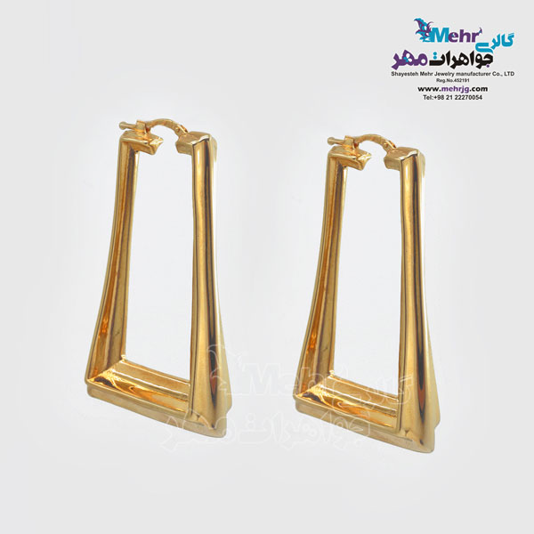 گوشواره طلا - طرح هندسی