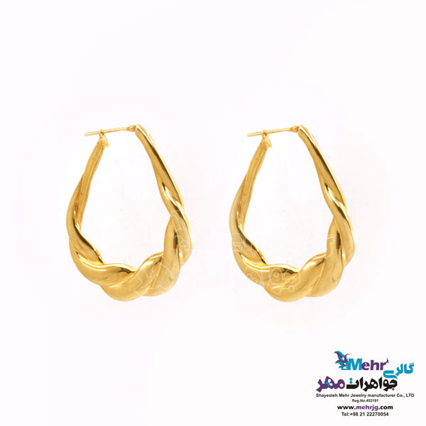 گوشواره طلا - طرح پیچک