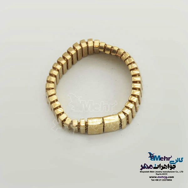 انگشتر طلا - طرح شیاردار