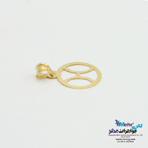 آویز طلا - طرح ماه تولد یونانی