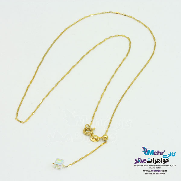 گردنبند طلا - سنگ سواروسکی