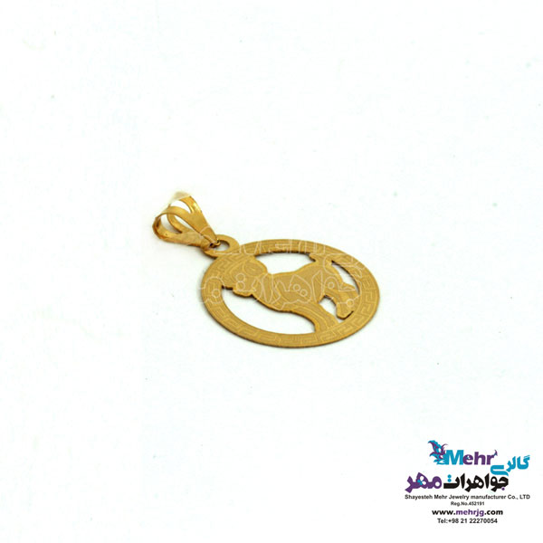 آویز طلا - طرح ماه تولد