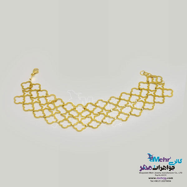دستبند طلا - طرح ون کلیف