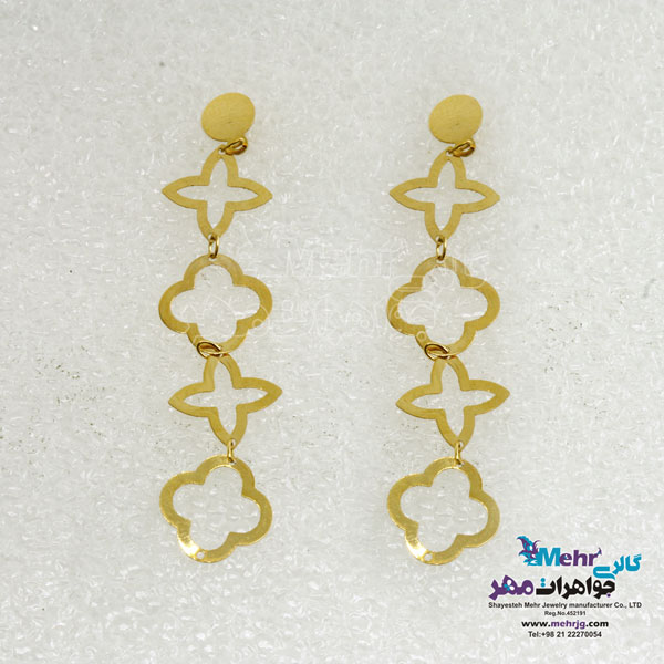 گوشواره طلا - طرح ون کلیف