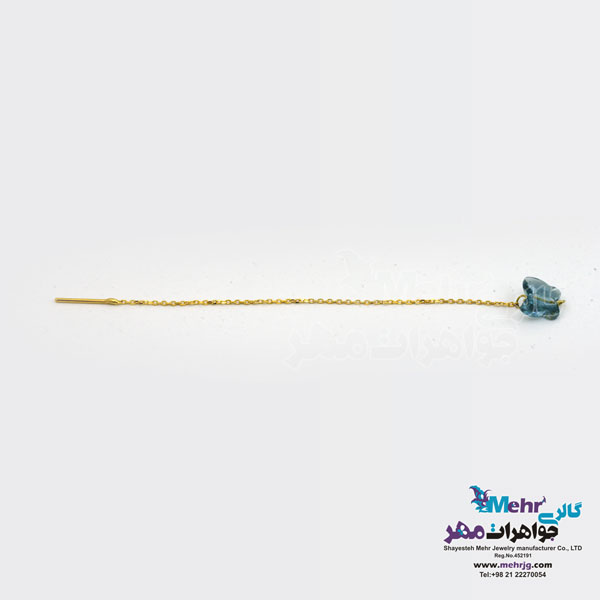 گوشواره طلا - سنگ سواروسکی پروانه