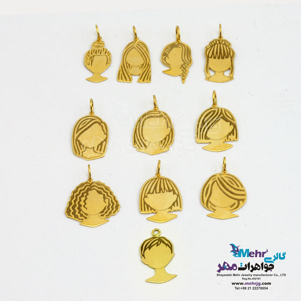 آویز طلا - طرح گیسو