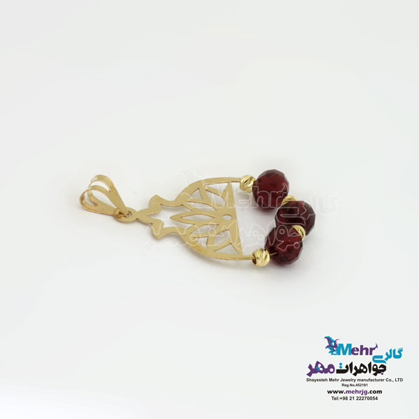 آویز طلا - طرح انار و شمسه