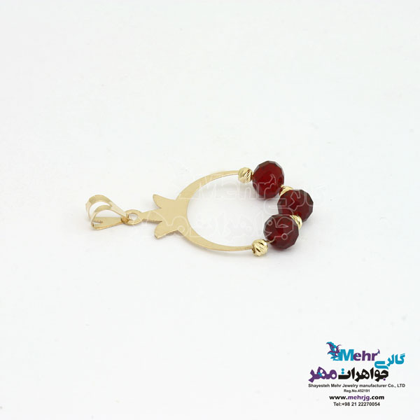آویز طلا - طرح انار