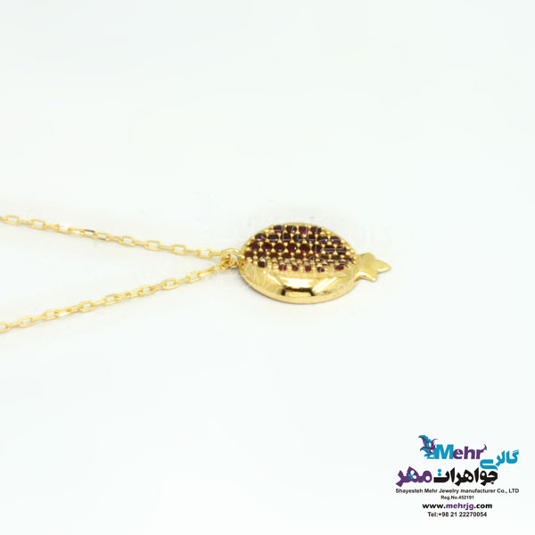 گردنبند طلا - طرح انار