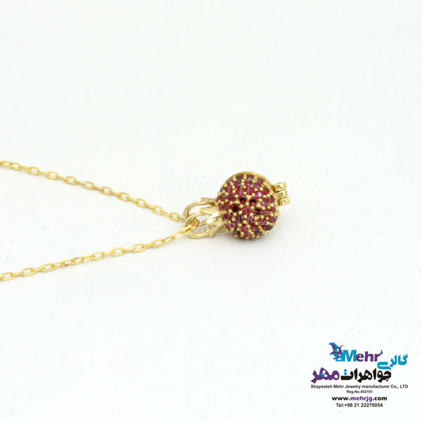 گردنبند طلا - طرح انار