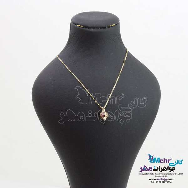 گردنبند طلا - طرح انار