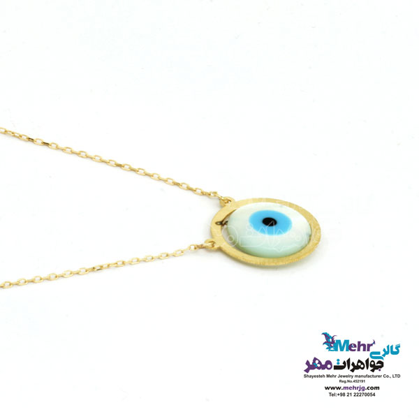گردنبند طلا - طرح چشم نظر