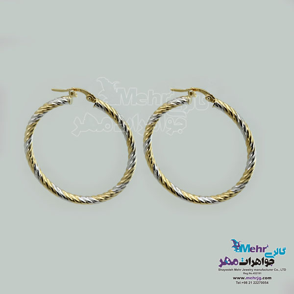 گوشواره طلا - طرح پیچک