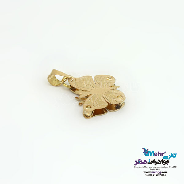 آویز طلا - طرح پروانه