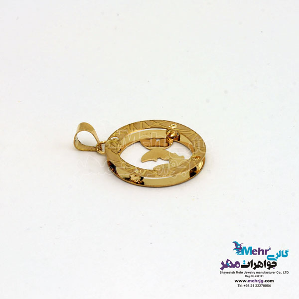 آویز طلا - طرح پروانه
