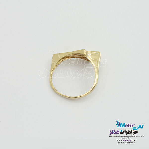 انگشتر طلا - طرح هندسی