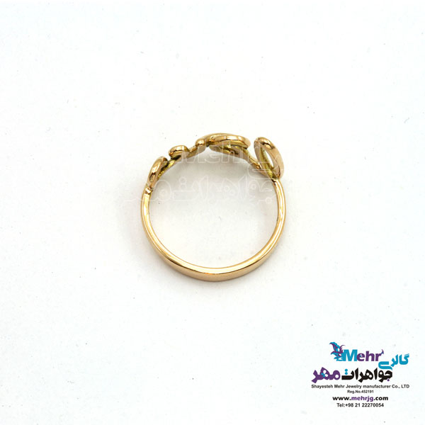 انگشتر طلا - طرح عشق