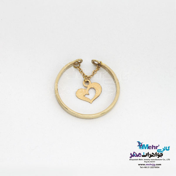 انگشتر طلا - طرح قلب