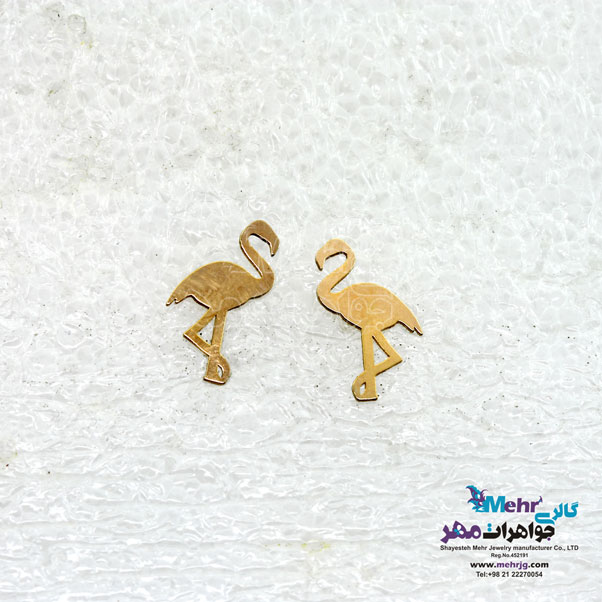 گوشواره طلا - طرح فلامینگو