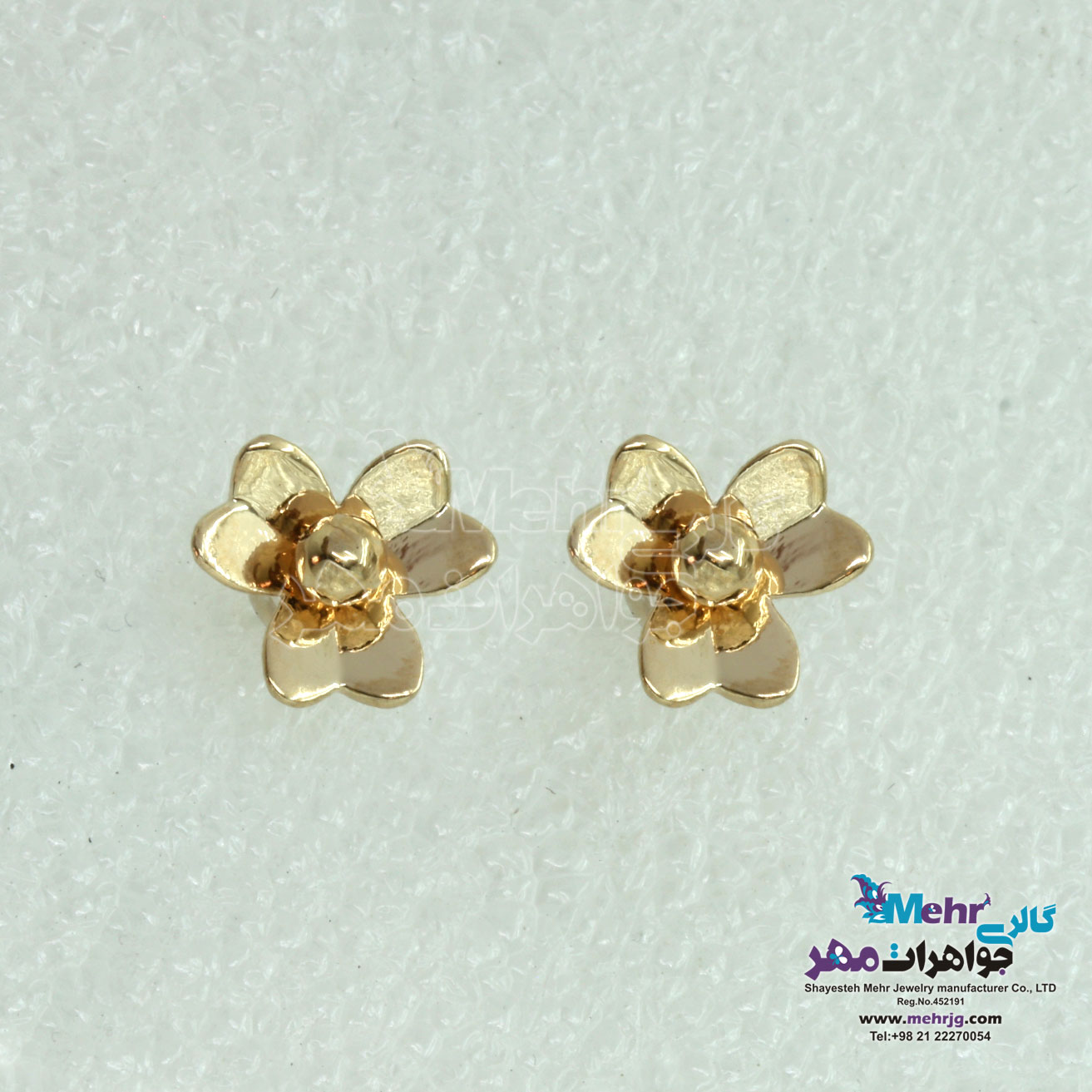 گوشواره طلا - طرح شبدر