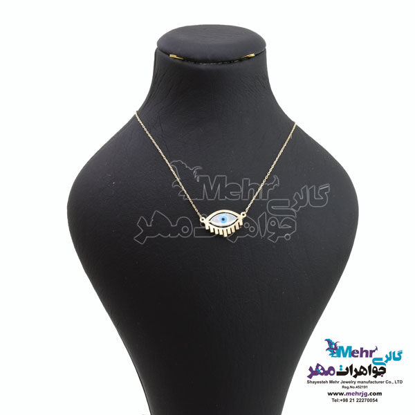 گردنبند طلا - طرح چشم نظر