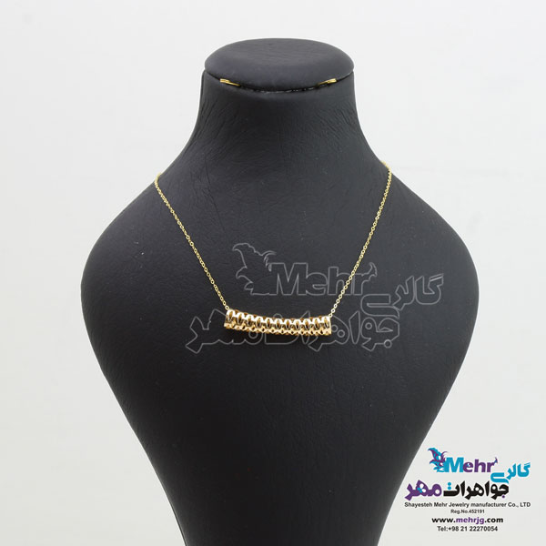 گردنبند طلا - طرح لوله ای
