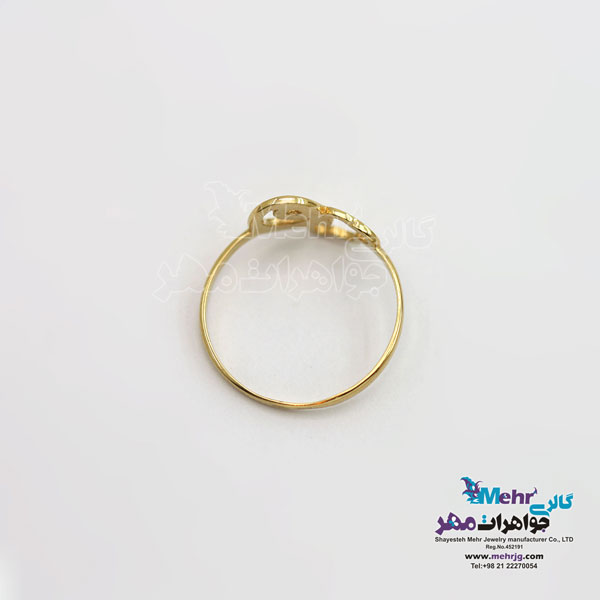 انگشتر طلا - طرح ابر و باد