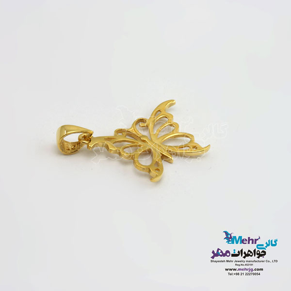 آویز طلا - طرح پروانه