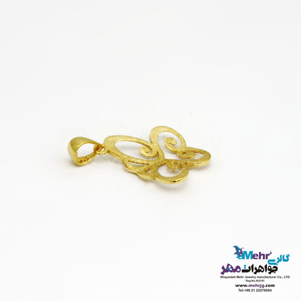 آویز طلا - طرح پروانه