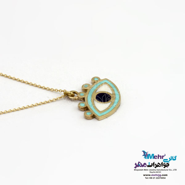 گردنبند طلا - طرح چشم نظر