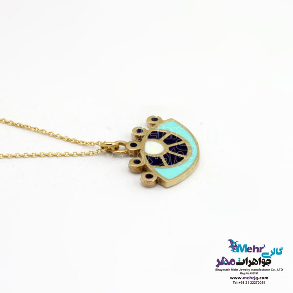 گردنبند طلا - طرح چشم نظر