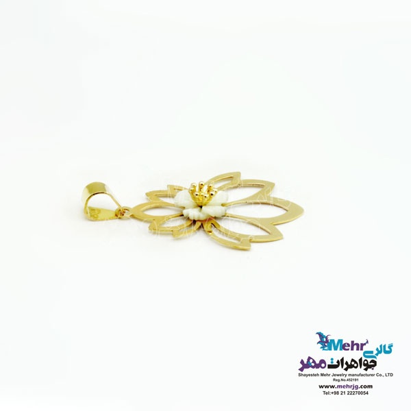 آویز طلا - طرح نیلوفر