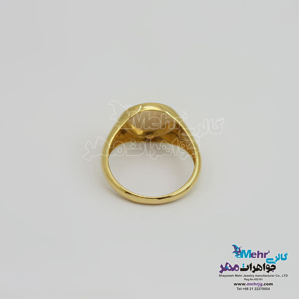 انگشتر طلا - طرح هندسی