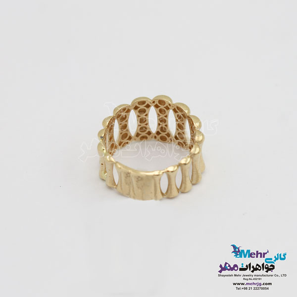 انگشتر طلا - طرح استوانه
