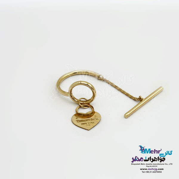 سرویس طلا - گردنبند و گوشواره و دستبندو انگشتر - طرح تیفانی