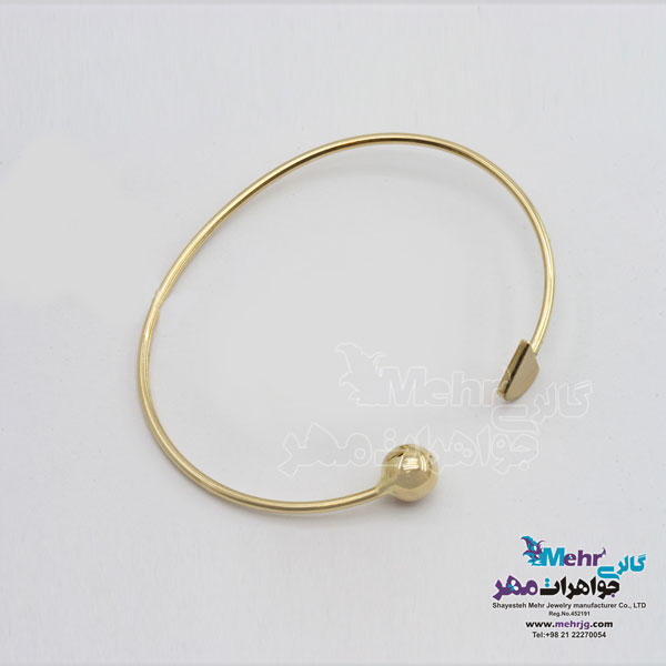 دستبند النگویی طلا - طرح هندسی