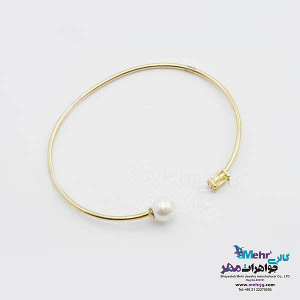 دستبند النگوییی طلا - طرح اشکی