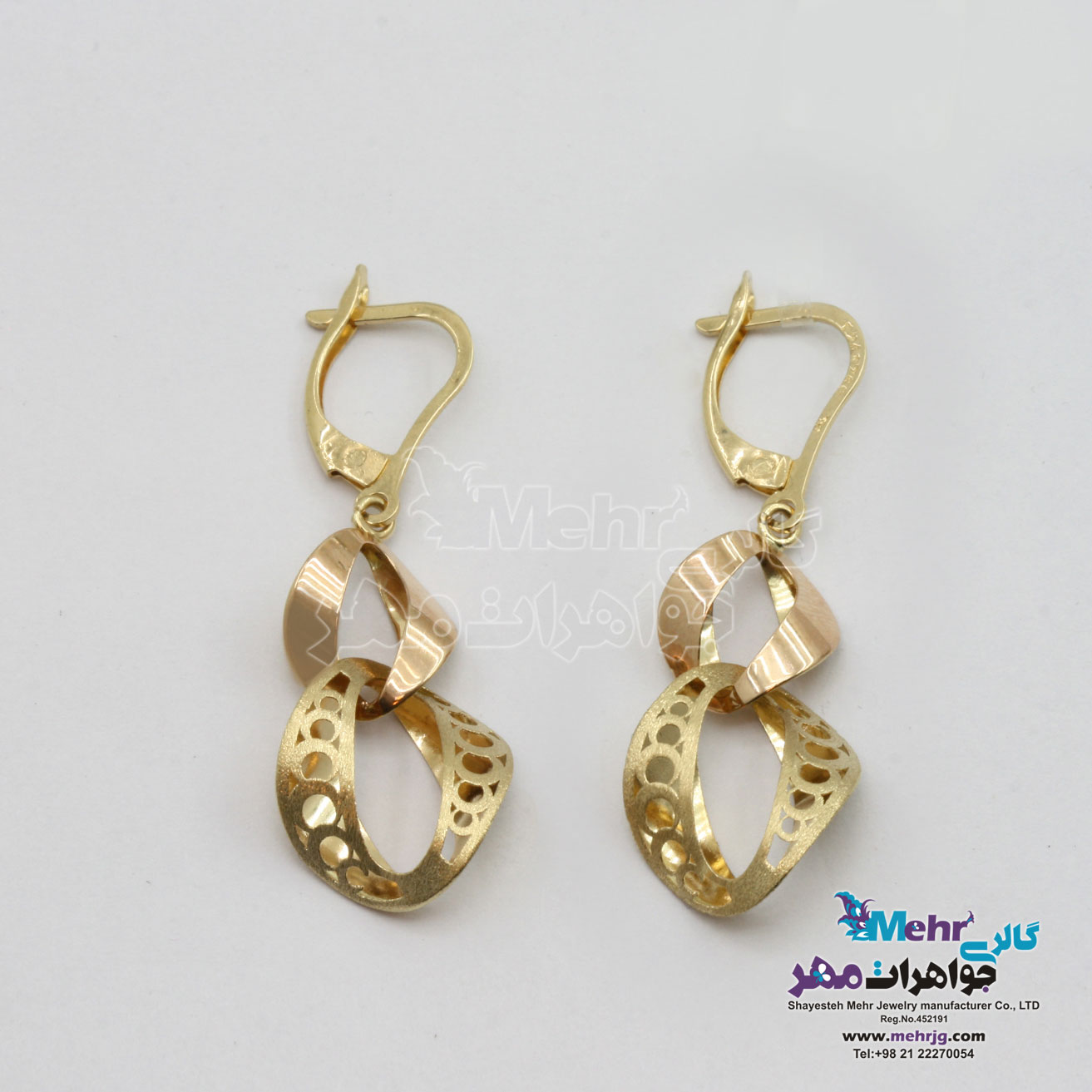گوشواره طلا - طرح کارتیه