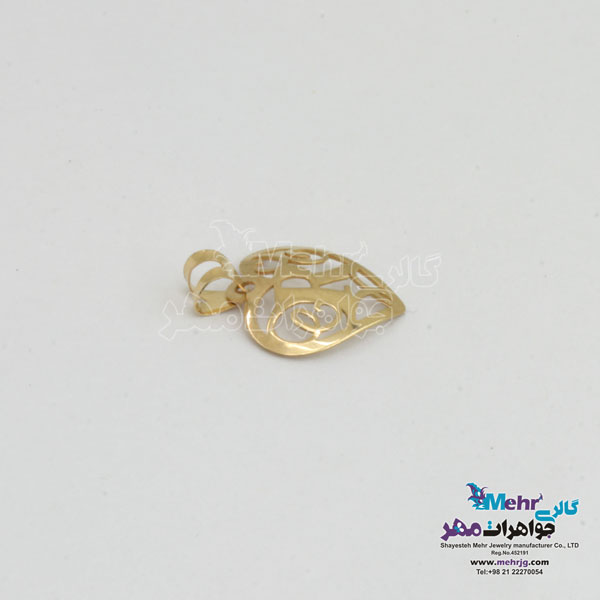 آویز طلا - طرح حروف الفبای لاتین