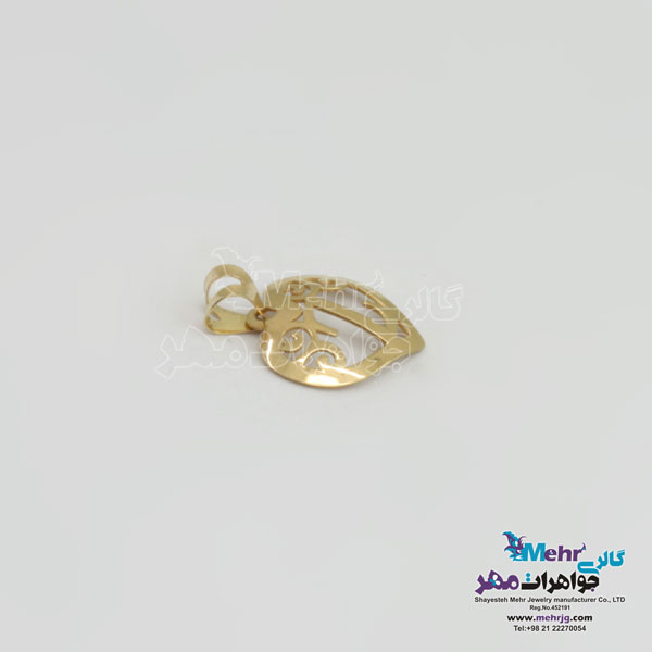 آویز طلا - طرح حروف الفبای لاتین